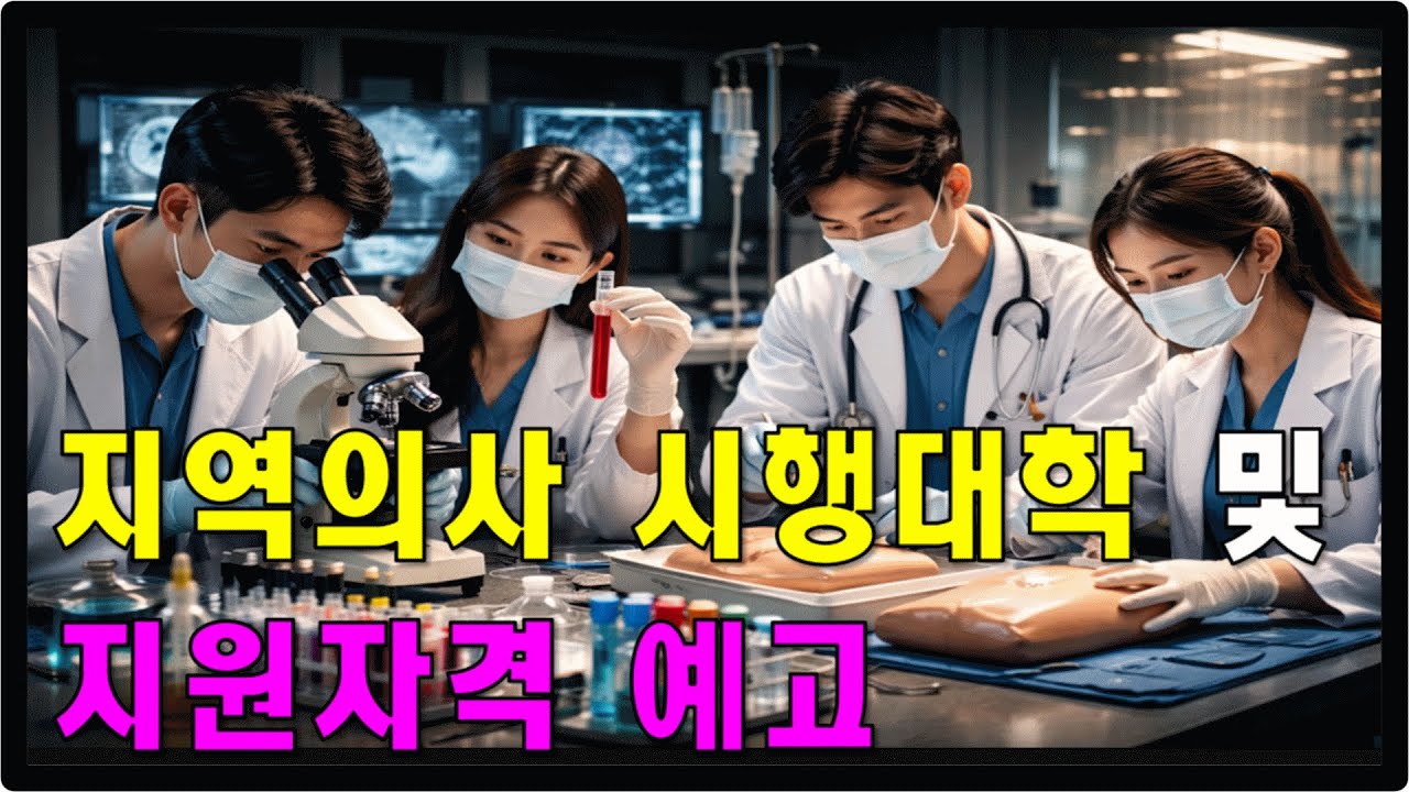 성균관대, 가천대, 인하대, 아주대 의대도 지역의사 전형으로 학생 선발한다
