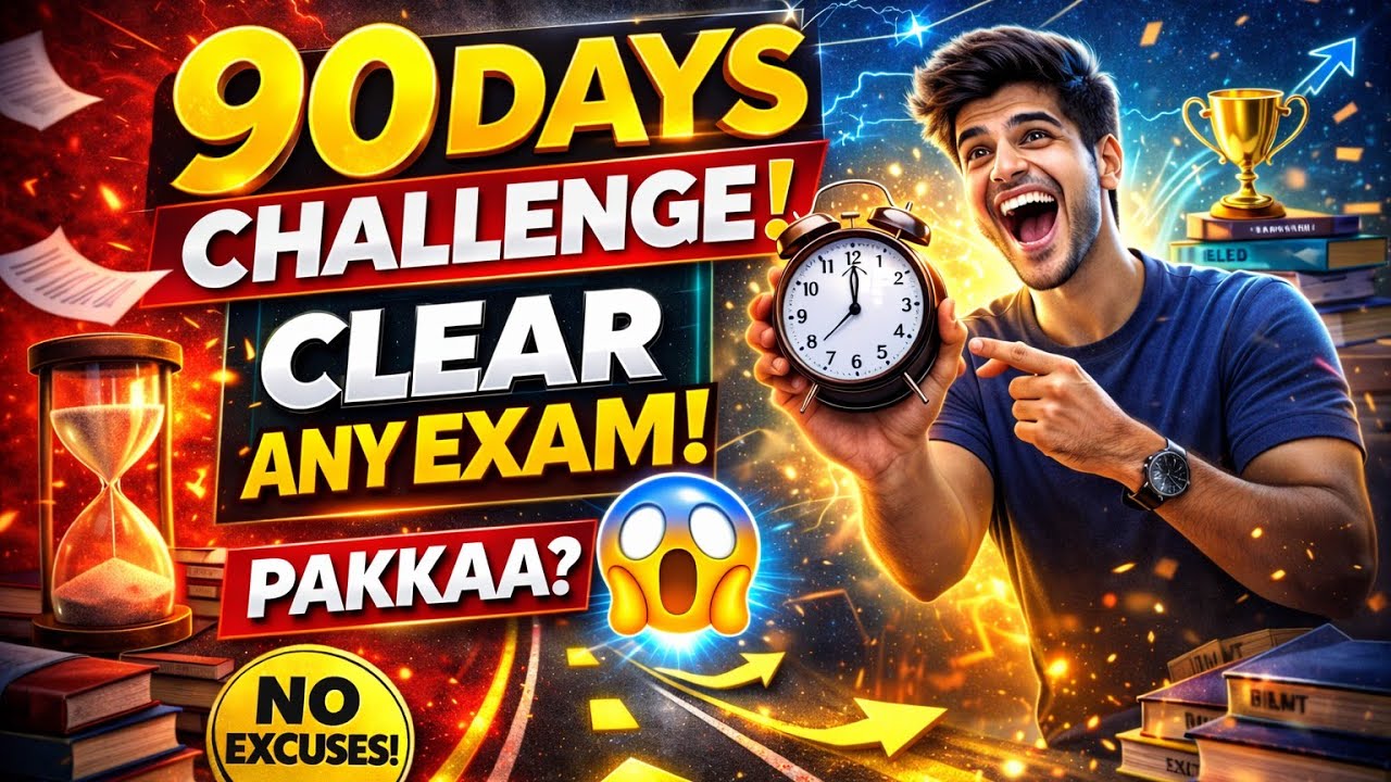 3 Months Me Koi Bhi Exam Clear Kaise Kare 🔥 Ultimate Study Plan