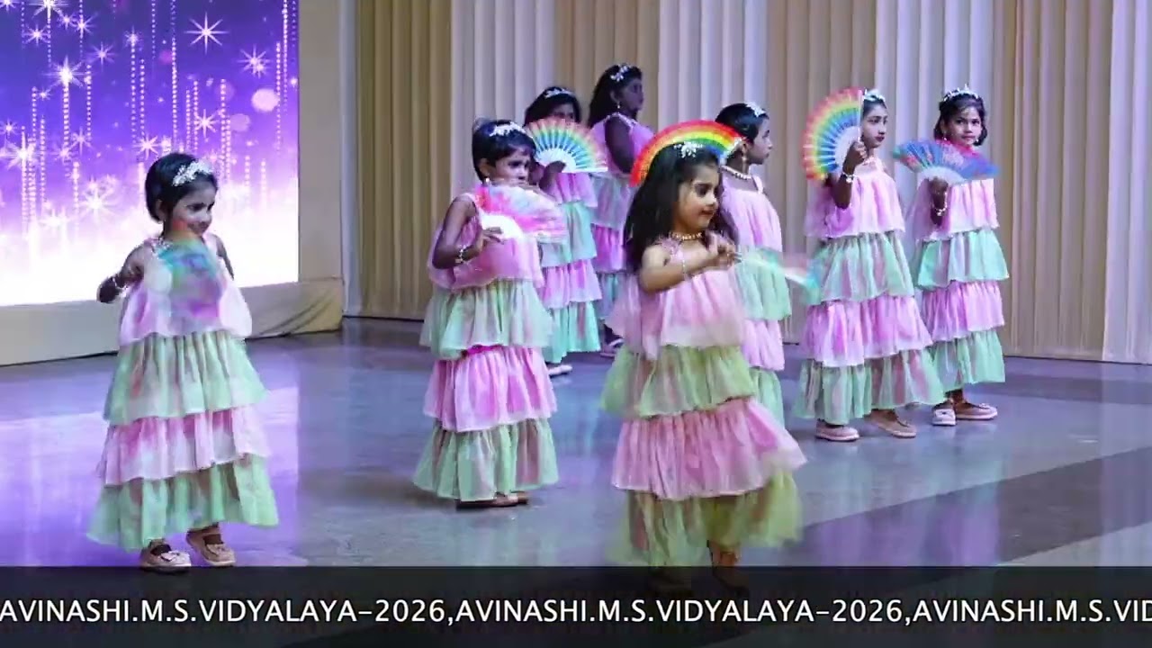 Mesmerising Hand Fan Dance Performance by the students of M.S.Vidyalaya | M.S.FIESTA 2026.