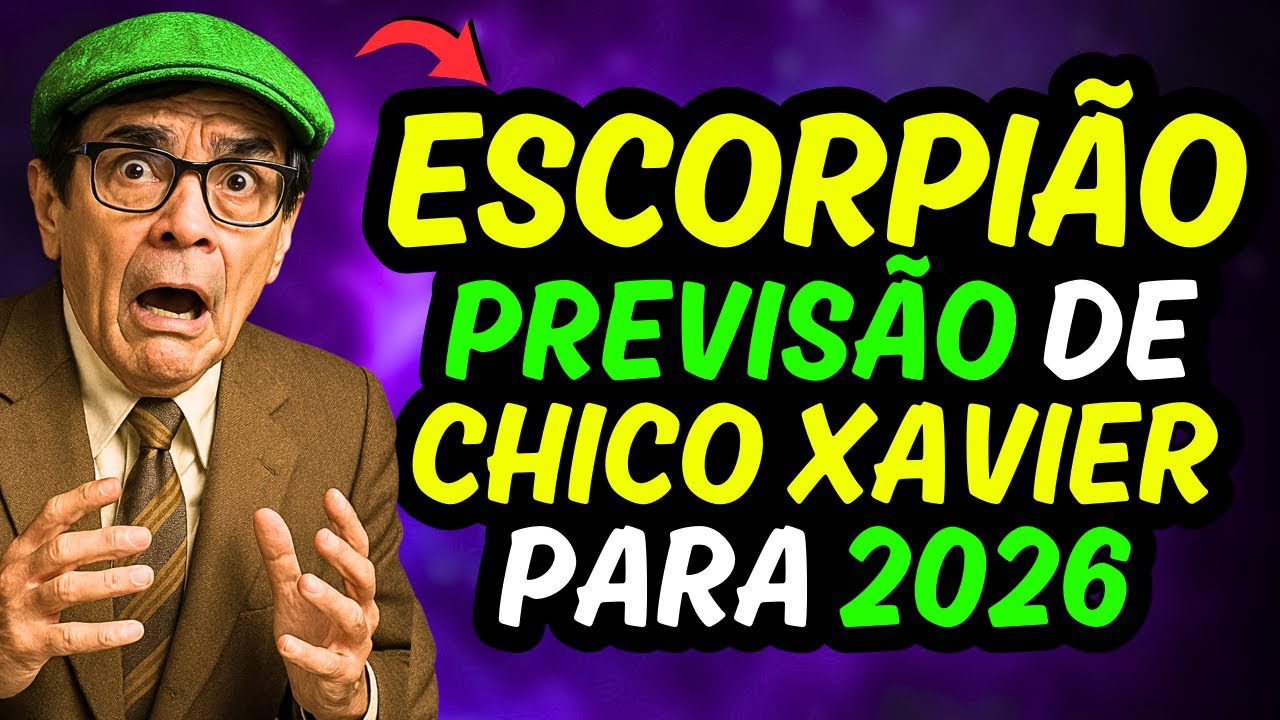 ESCORPIÃO♏ PREVISÕES para 2026 #escorpião #chicoxavier #signos #astrologia #zodiaco #escorpianos