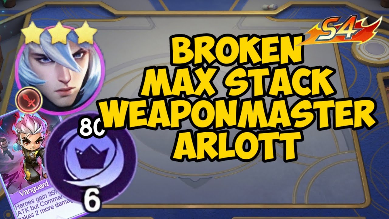 BROKEN MAX STACK WEAPON MASTER ARLOTT 