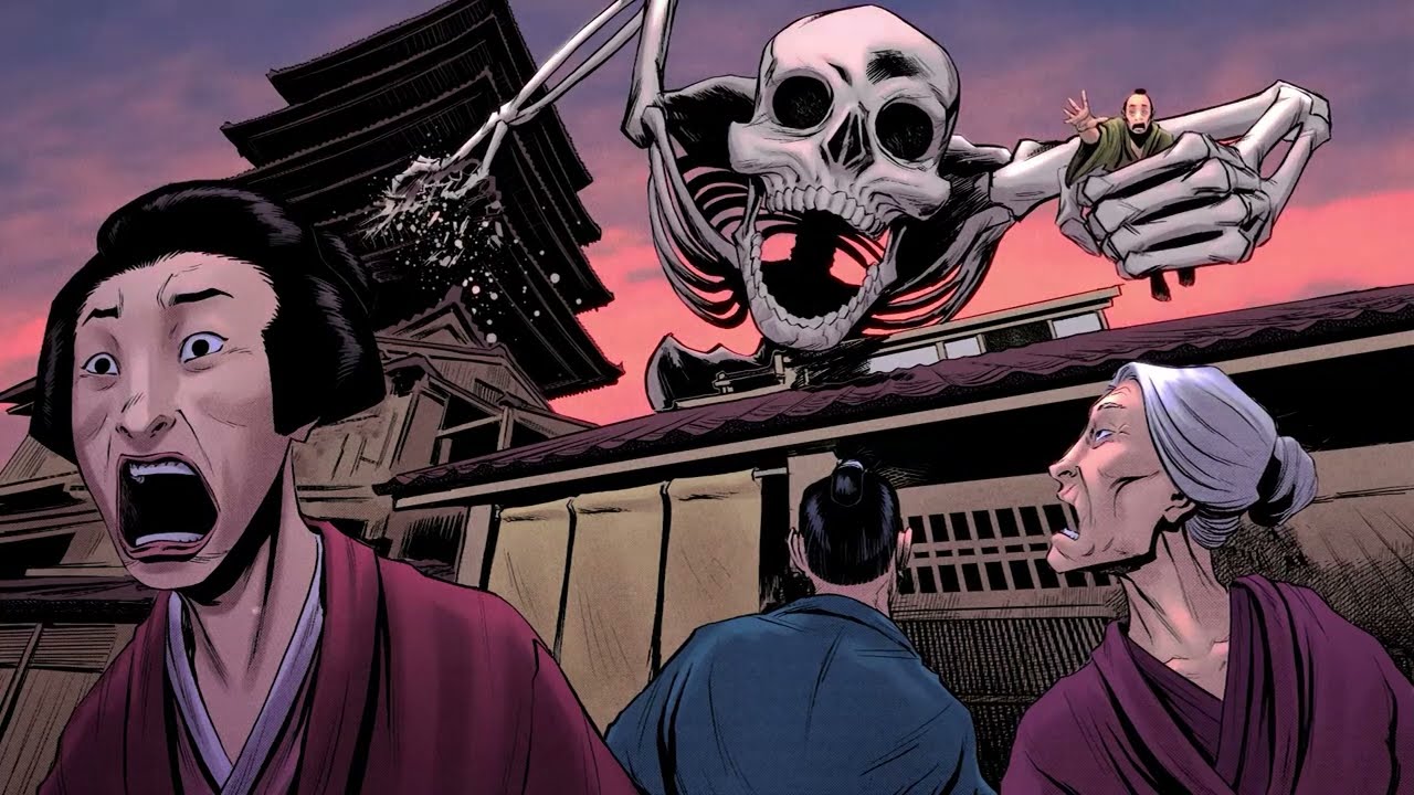 Gashadokuro - The Giant Skeleton that Terrorized Kyoto - Creatures of Japan