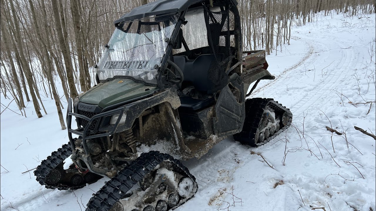 Pioneer 500 with Camso X4S Tracks Winter Traction Review