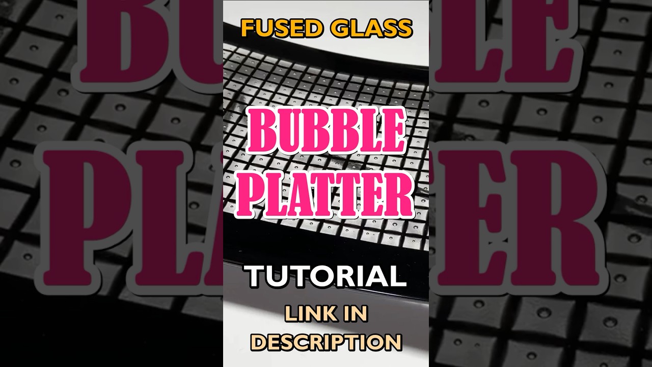 Fused Glass Bubble Platter, Fused Glass Tutorial #fusedglass