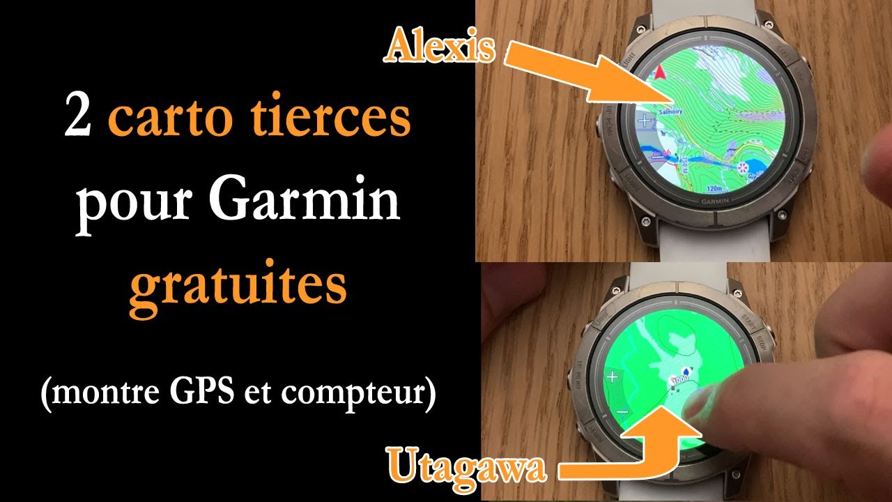 2 carto gratuites pour Garmin : Alexis et Utagawa (mieux que la TopoActive de base)