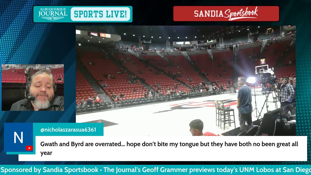 ABQJournal Sports Live! PREGAME FROM VIEJAS ARENA • UNM Lobos at San Diego State Aztecs