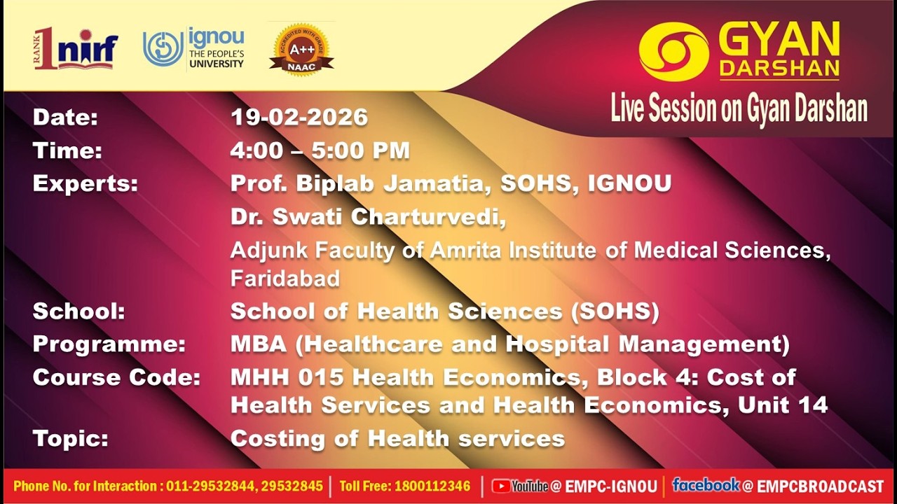 Costing of Health services