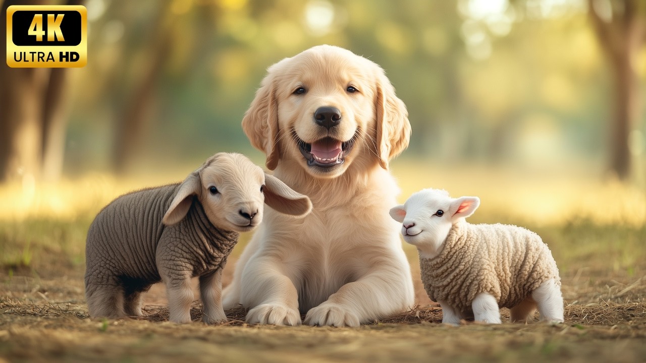 Baby Animals in 4K – Peaceful & Realistic Nature Moments with Relaxing Background Music