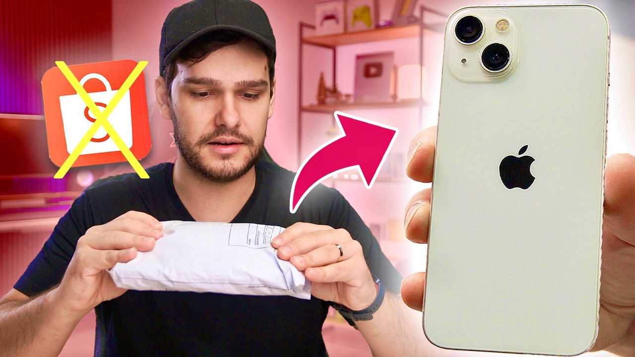 COMPREI UM IPHONE 13 MUITO BARATO (FOI MELHOR QUE NA SHOPEE)