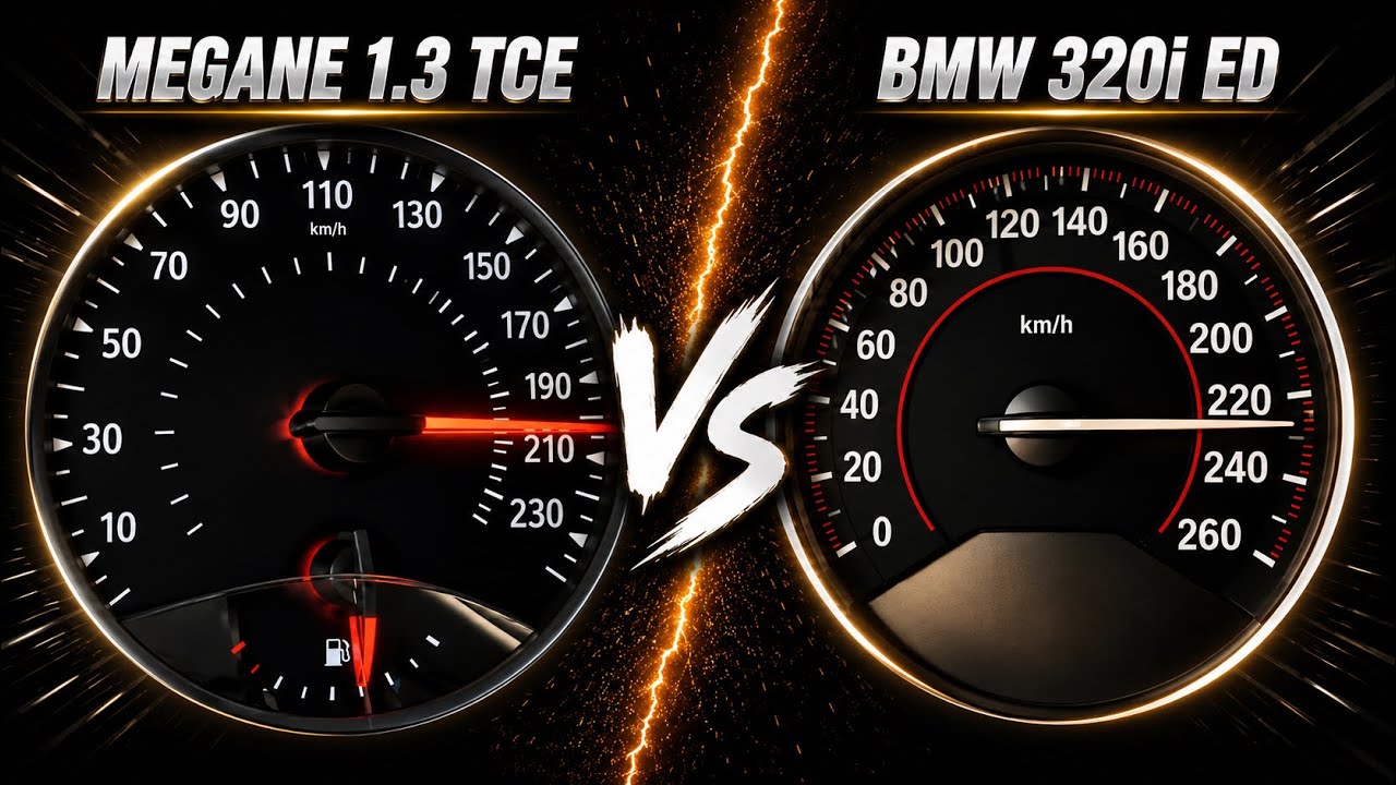 Renault Megane 1.3 Tce v BMW 320i Ed | Acceleration Test
