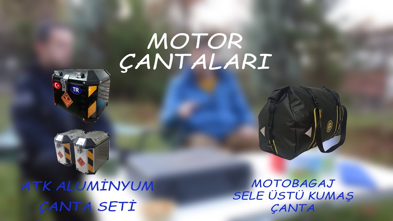 MOTOSIKLET ÇANTALARI - ATK 3LU ÇANTA ve MOTOGARAJ ARTÇI ÜSTÜ KUMAŞ ÇANTA