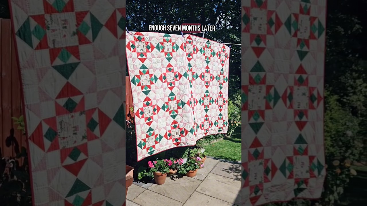 the journey of the christmas quilt #quilting #patchwork