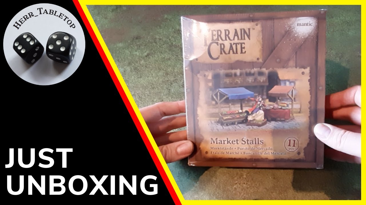 Just Unboxing: Terrain Crate Market Stalls (Mantic Games)