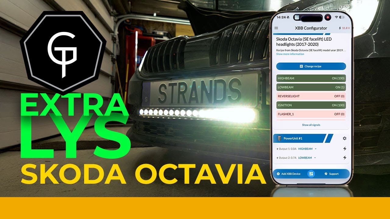 Slik monterer du Strands Nuuk D-Line på Skoda Octavia – komplett XBB-guide 💡🔧