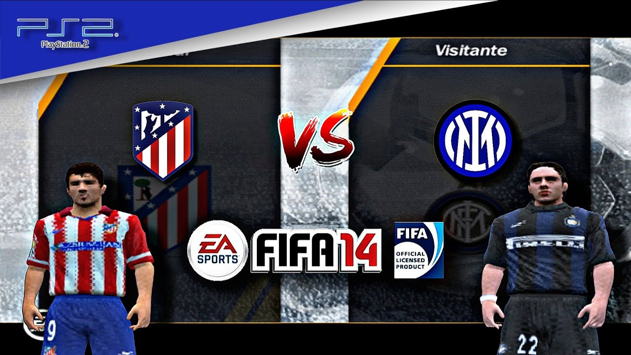 FIFA 14- Atlético de Madrid vs. Inter |Partido UEFA Champions League 26/11 Full Match | PS2™ [4k60].