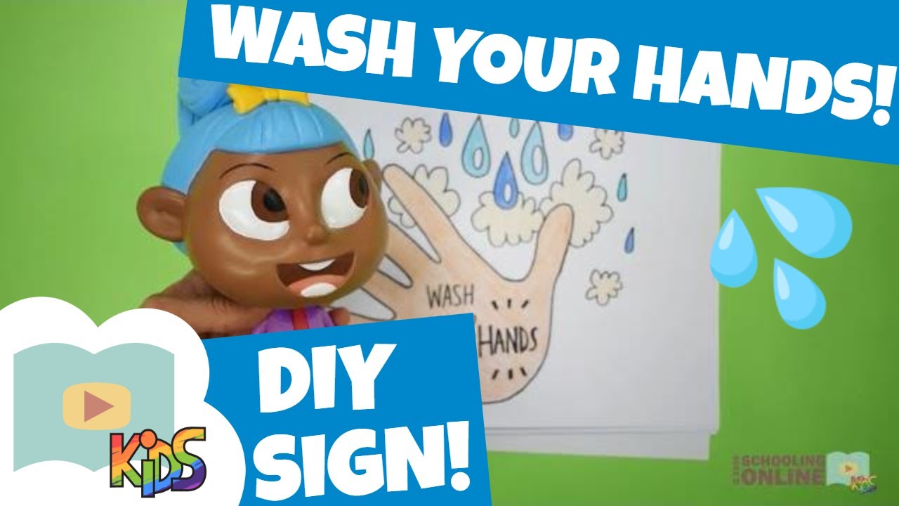 Remember to Wash Your Hands Sign - Craft Idea for Kids