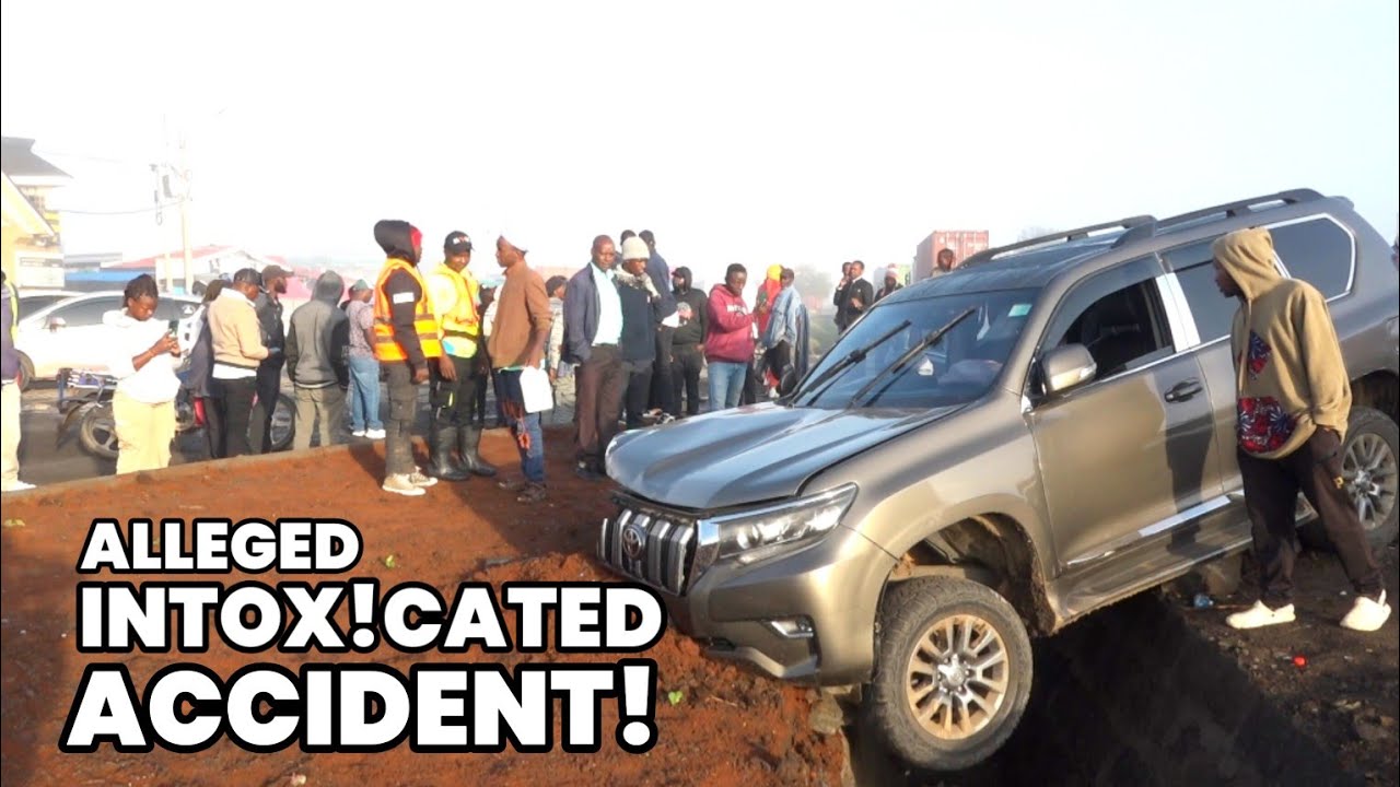 Alleged INTOX!CATED Driver Cause Accident at Barnabas along Nakuru - Nairobi Highway