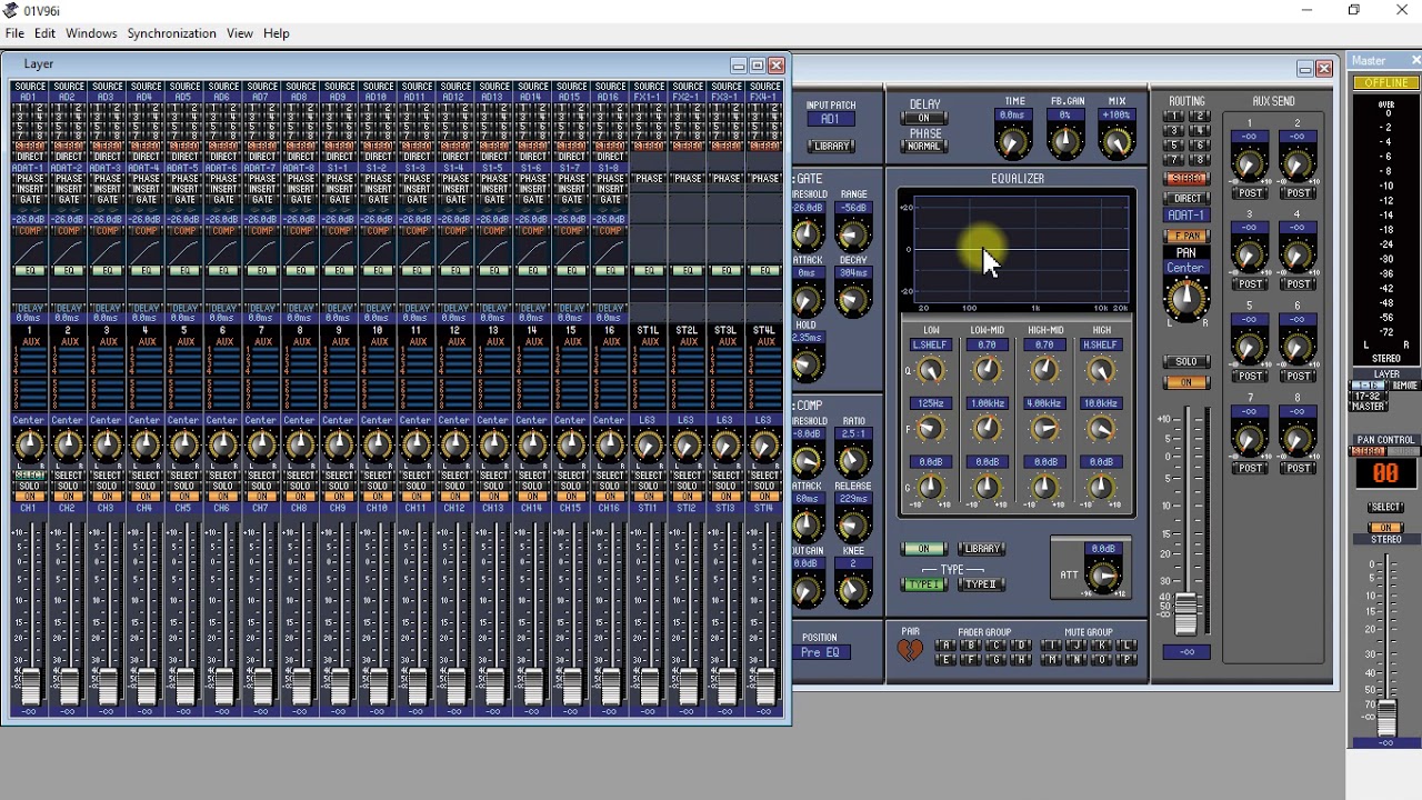 D&Uacute;VIDAS YAMAHA 01V e STUDIO MANAGER