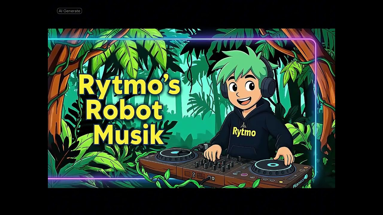 Dans med Dyrene | Rytmos Robot Musik | Dansk børne musik |