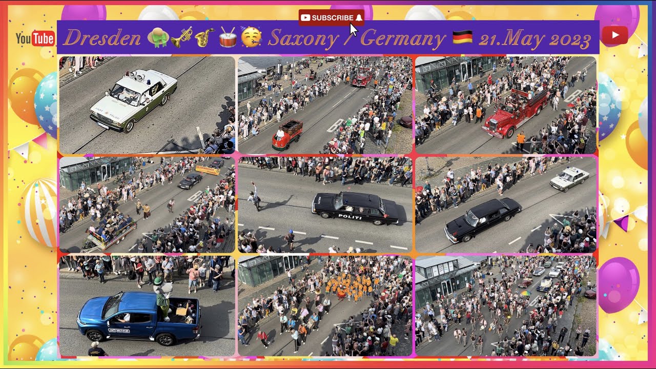 Dixieland Parade / Dresden / Saxony / Germany, 21 May 2023