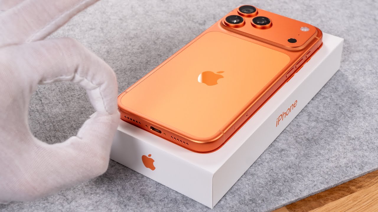 iPhone 17 Pro Max ASMR Unboxing – Cosmic Orange Shock!