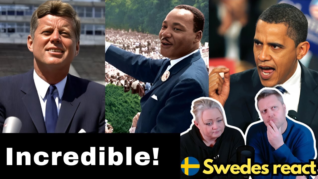 Swedish couple reacts to - Greatest Recorded Speeches in American History!