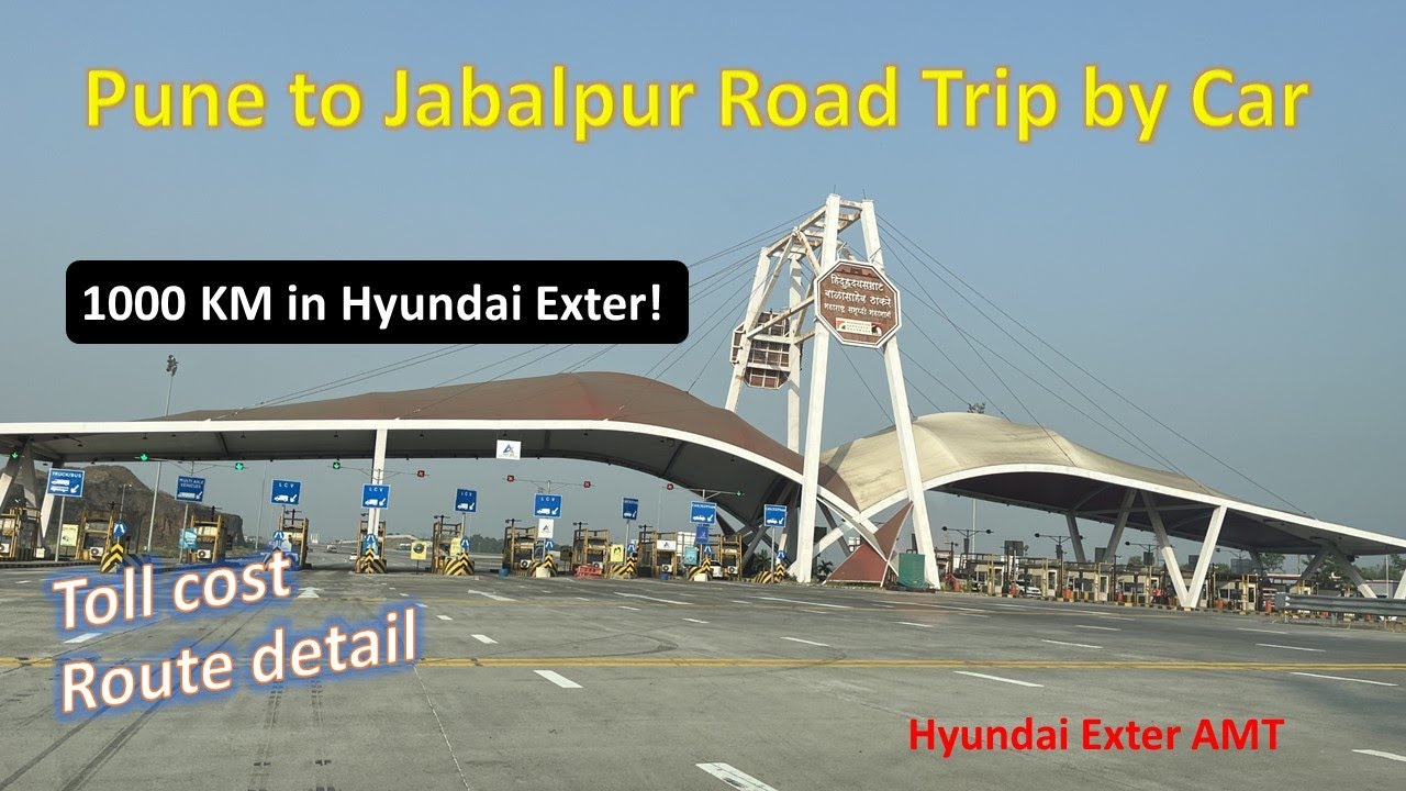🚗 Pune to Jabalpur Road Trip in Hyundai Exter | 1000 KM Journey🛣️ Route Details Toll Costs Mileage ⛽
