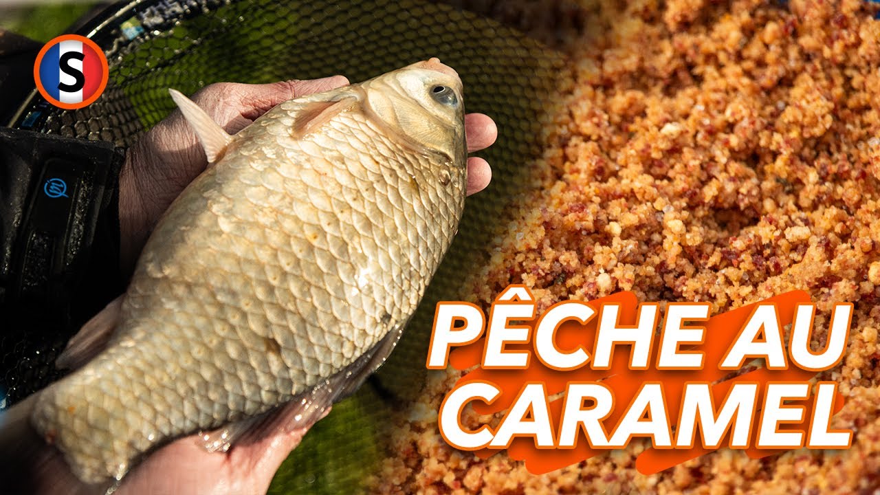 PÊCHE AU CARAMEL SALÉ : on pêche les carpes avec la nouvelle amorce caramel salé SONUBAITS