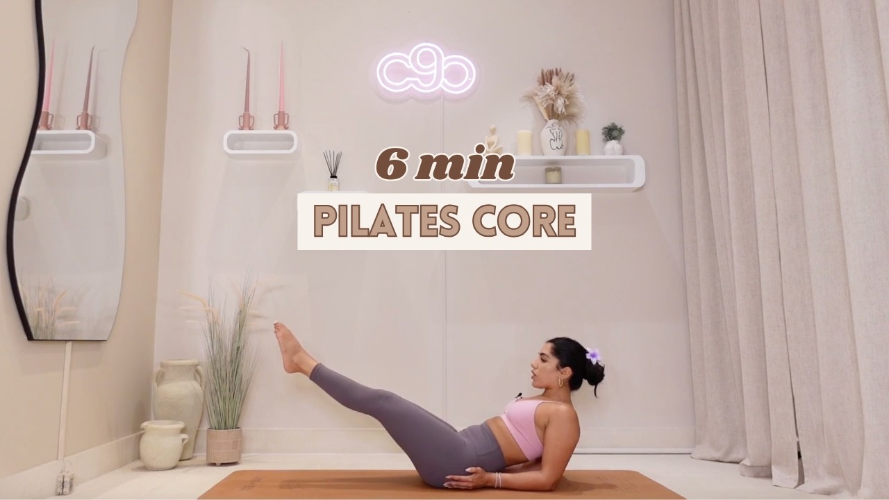 6 MIN PILATES CORE | ab sculpting | at-home workout