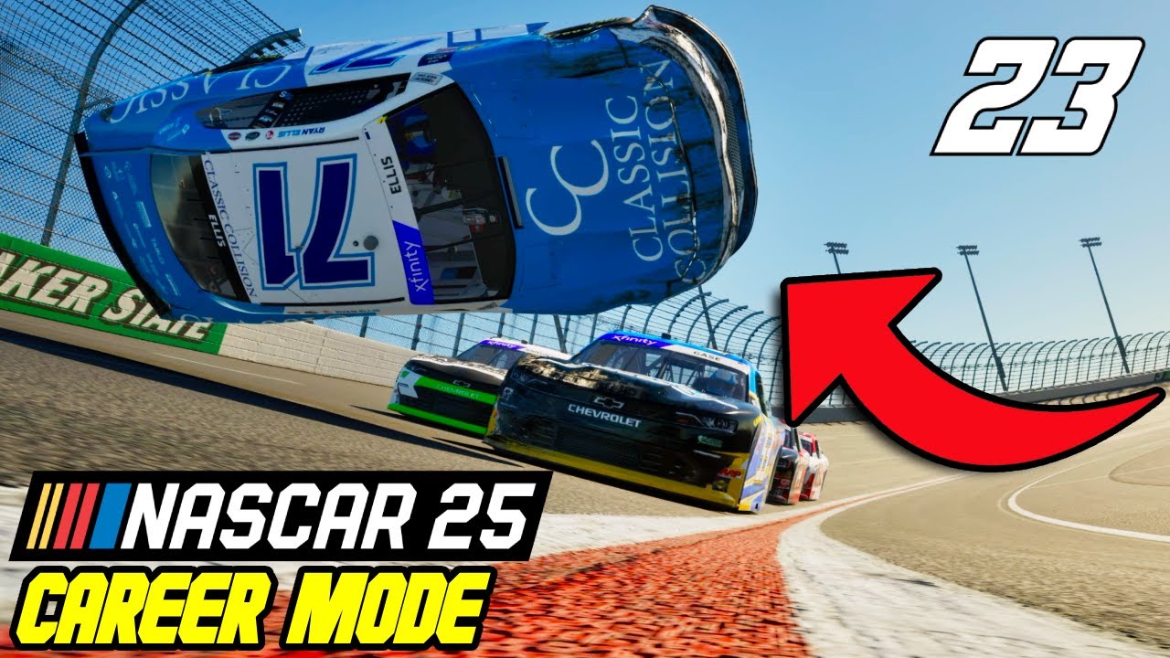 САМАЯ СТРАШНАЯ АВАРИЯ. В ПОРЯДКЕ ЛИ ОН? &mdash; NASCAR 25, режим карьеры