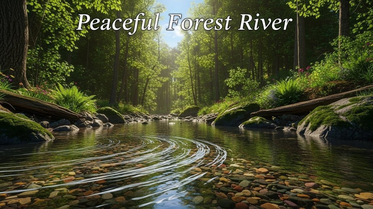 Serene Flowing River 🌿 Gentle Natural Ambience for Sleep, Focus, and Relaxation 