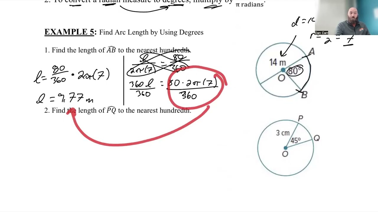 10 2 Day 2 Arc Length and Radian Measure