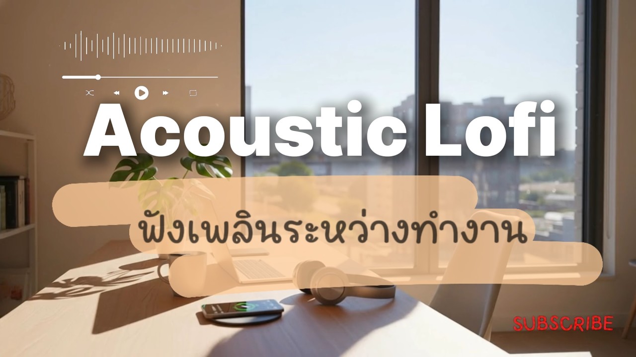 Acoustic Lofi 🎸 ฟังเพลินระหว่างทำงาน เพิ่มสมาธิ (Relaxing Guitar Beats for Work/Study)