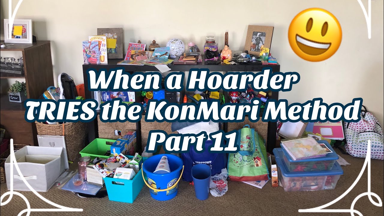 When a Hoarder TRIES an Extreme KonMari Method on her Living Room Part 11! Spring Cleaning DeClutter