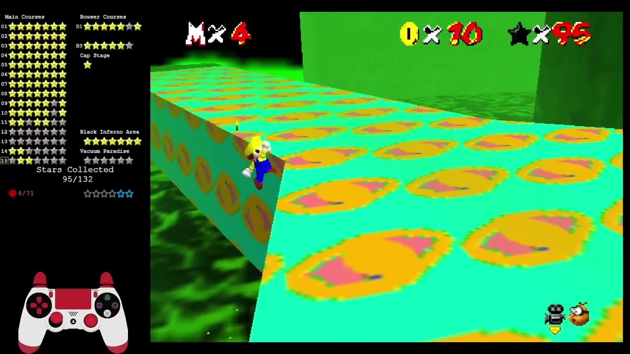 SM64 The Black Virus: Course 15 - Apocalyptic Terrace: Coins of Pains [Savestateless]