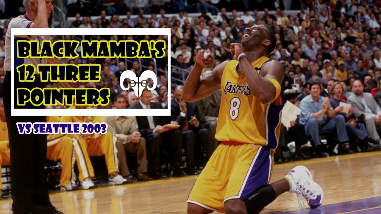 Kobe Bryant -12 Three Pointers In A Game