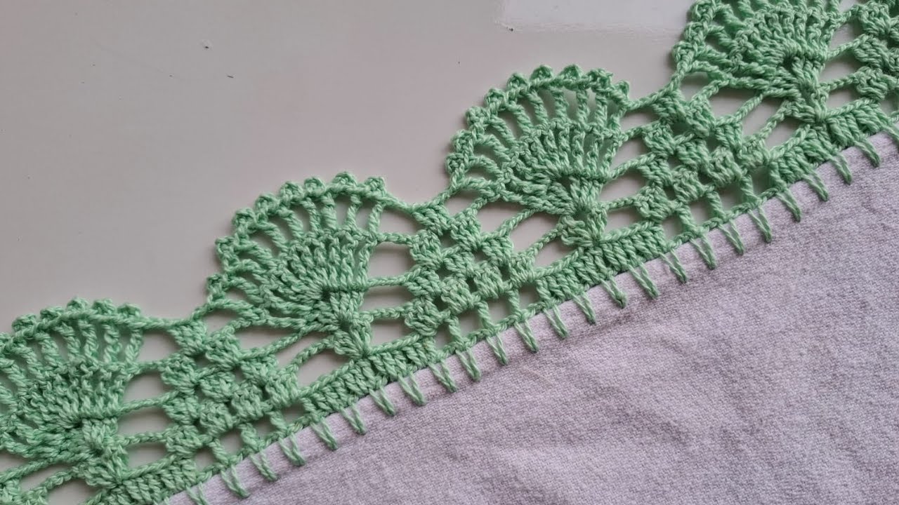Bico de croche para pano de prato #835