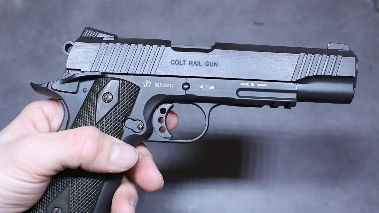 [KWC/Cybergun] Colt 1911 noir Railgun serie (fr)