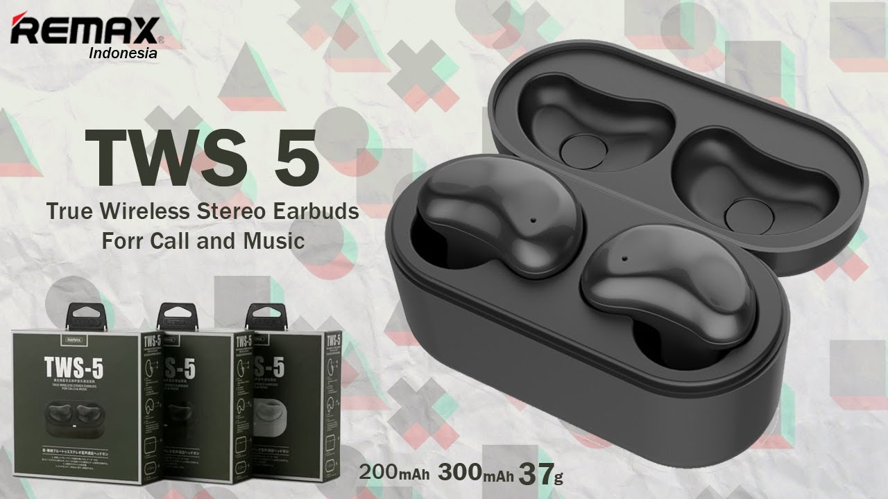 Remax TWS5 True Wireless Stereo Earbuds For Call and Music