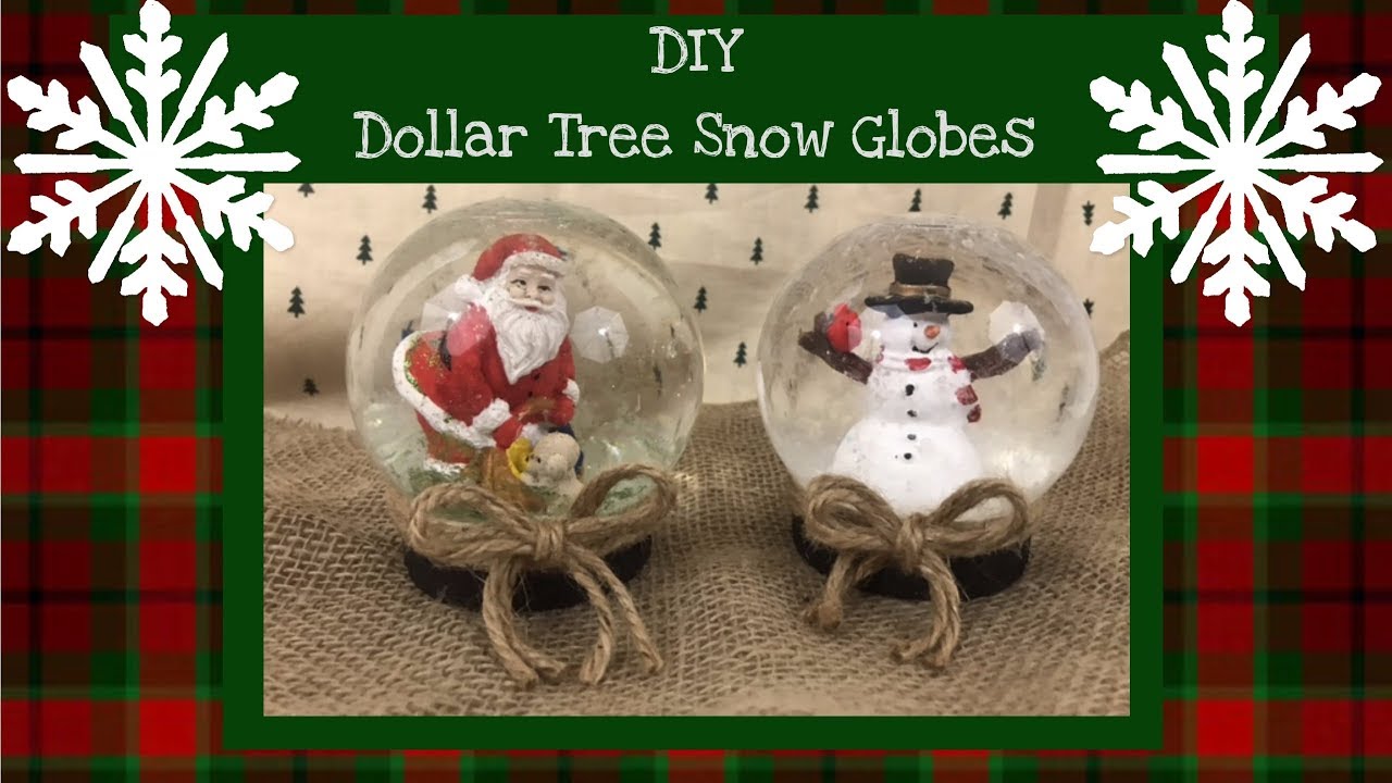 EASY DIY Dollar Tree/Walmart Snow Globes