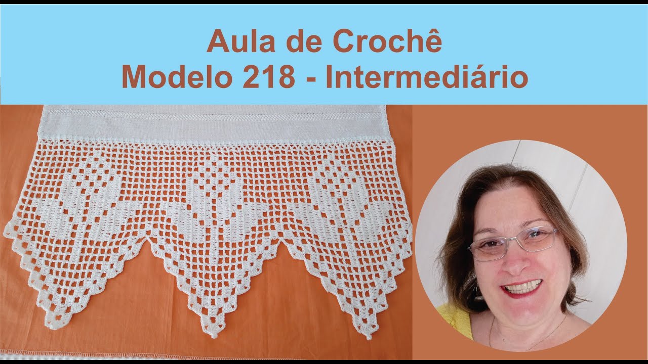 Crochê com Faixa  Aula de Crochê Barrado Intermediário 218