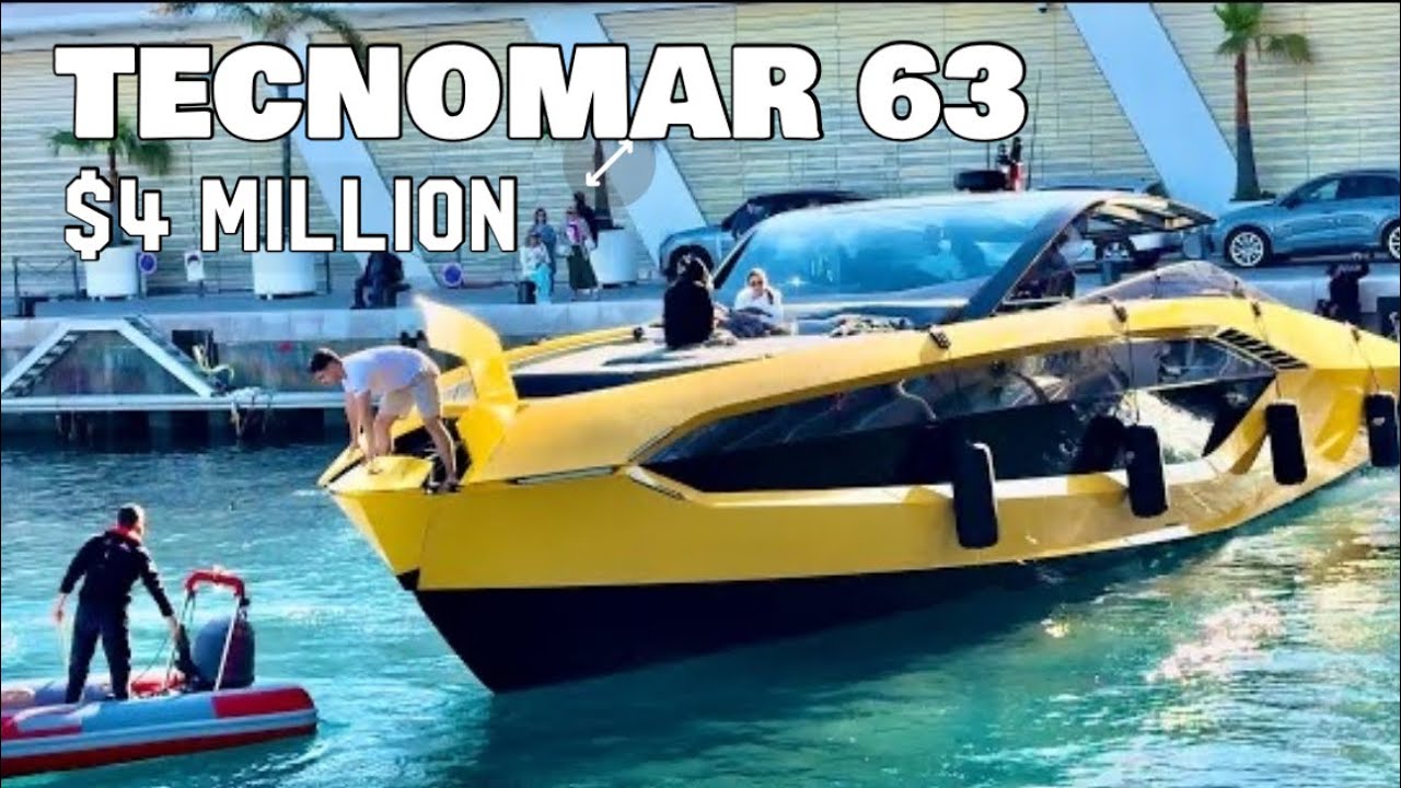 How to dock a $4M Lamborghini TECNOMAR 63 in Monaco