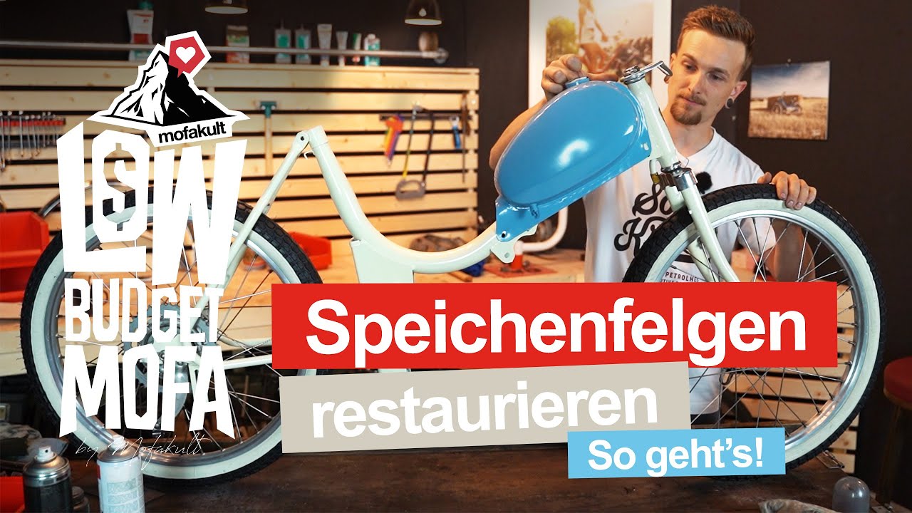 19 ZOLL SPEICHENRÄDER FÜR UNSERE SACHS | Low Budget Mofa
