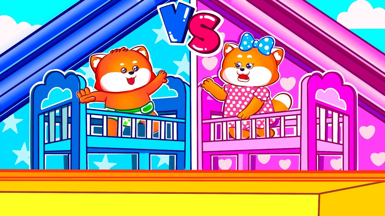 Blue And Pink House 🏠 Kids Songs And Nursery Rhymes by Lucky Zee Zee