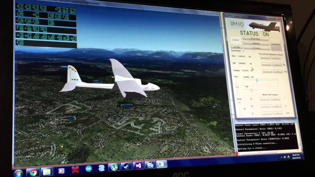 RM10 UAV: Altitude Hold and Heading Hold