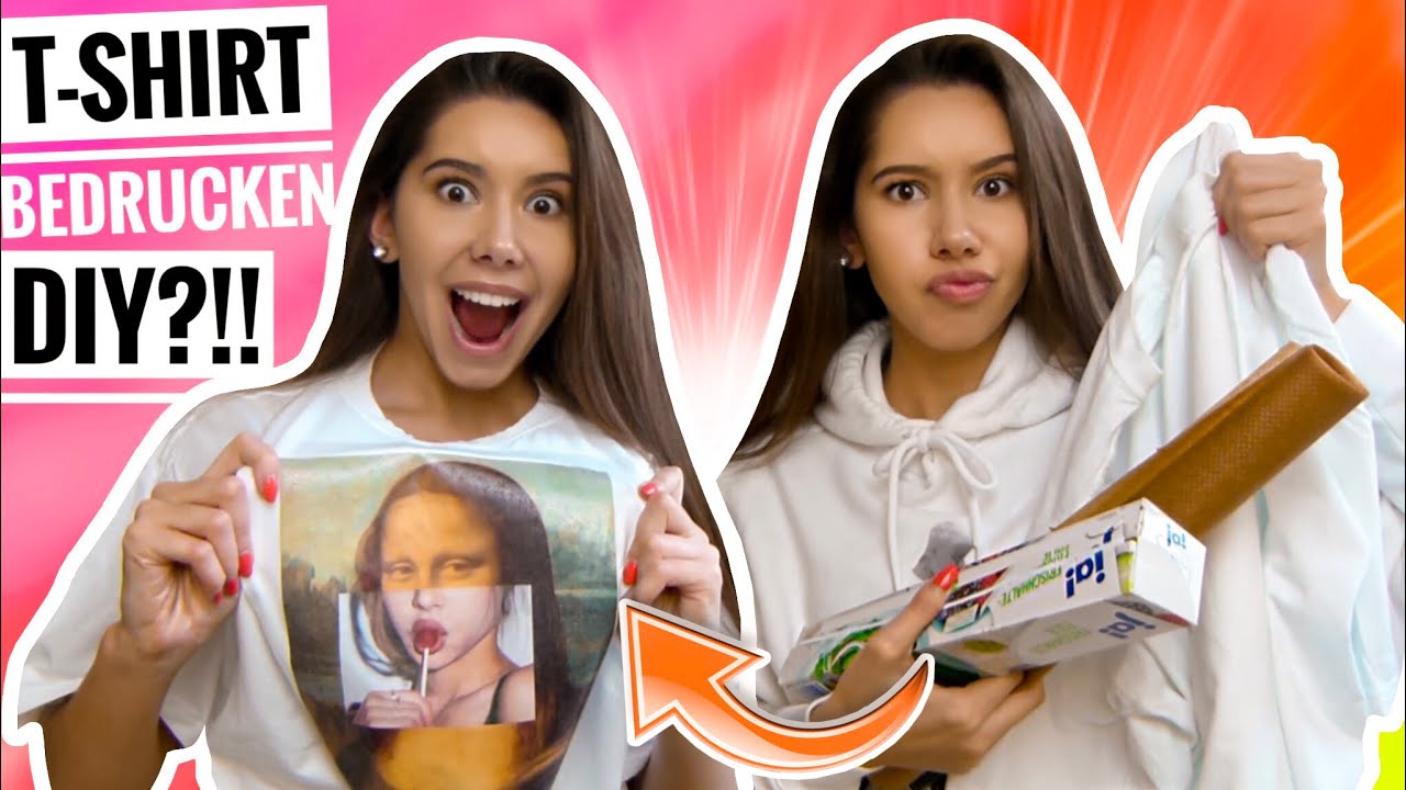 OMG! T-Shirts SELBST bedrucken?! DIY Shirt mit FRISCHHALTEFOLIE! | Valeria Greb