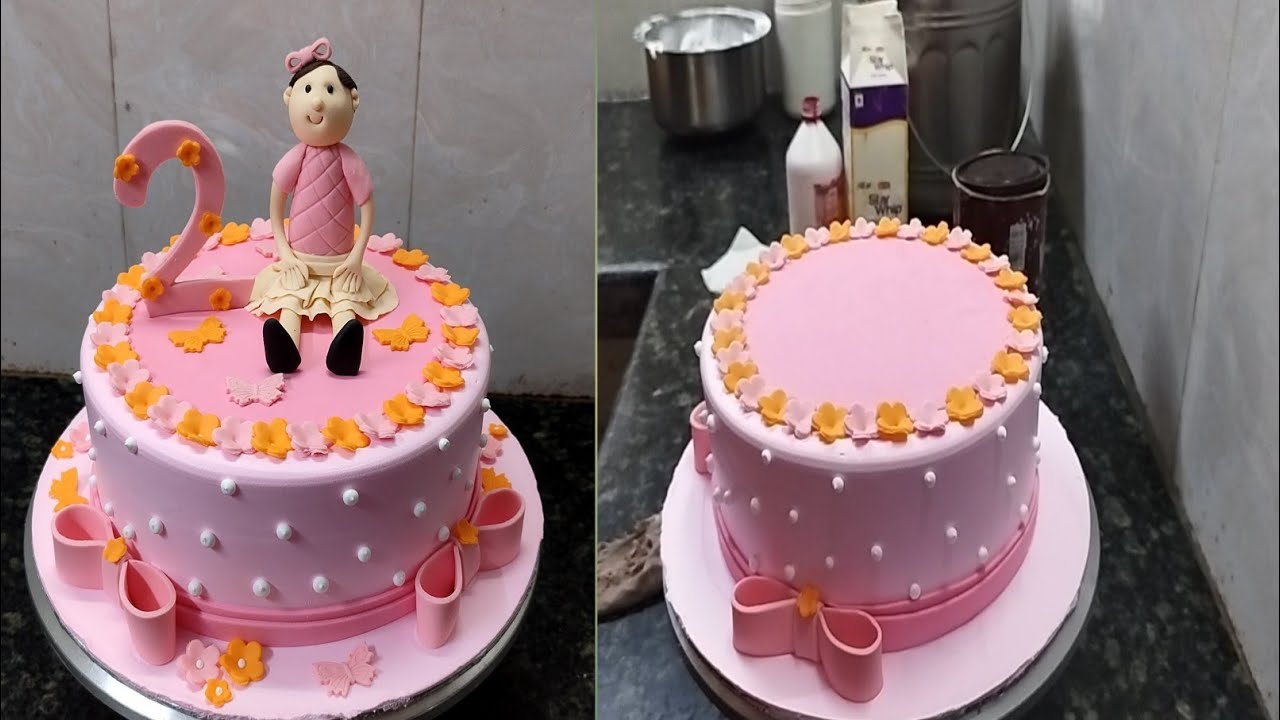 Butter Scotch Cake Recipe |Butter Scotch Birthday Cake For Girl |Girl Birthday Cake Decorating