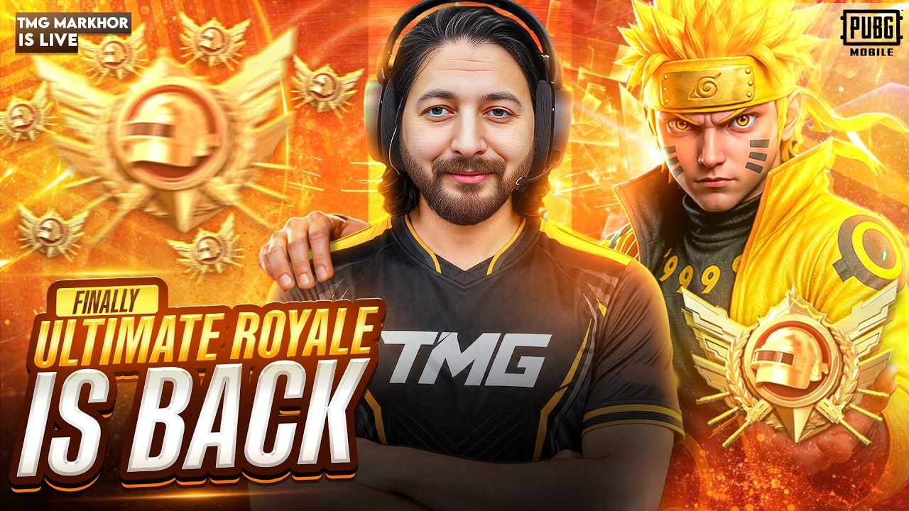 FINALLY ULTIMATE ROYALE IS HERE🔥4v4 HARD LOBBIES | TMG MARKHOR | PUBG Live Stream