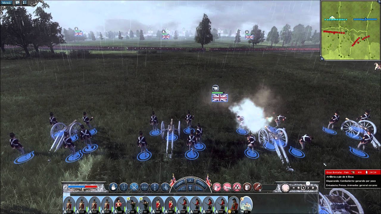 Napoleon Total War | Batalla Terrestre | Inglaterra y Espa&ntilde;a VS Francia y Portugal