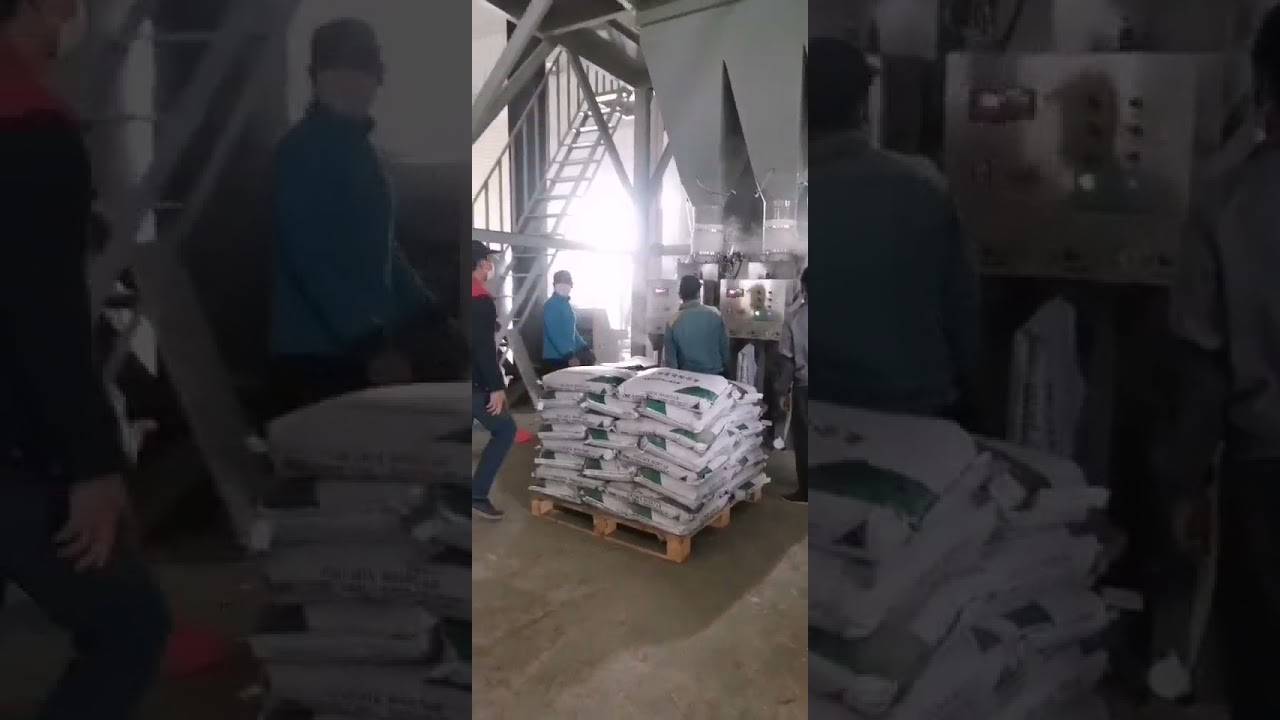 Double line dry mortar mix plant newest in production